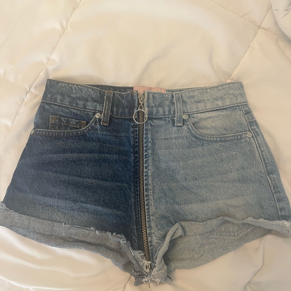 Revice Two Tone Denim Shorts